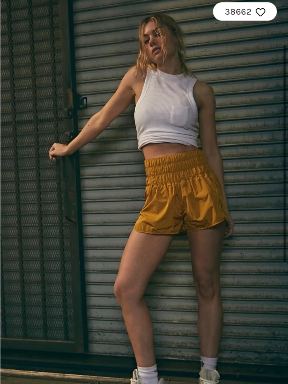 FP Movement by Free People Mustard Yellow Athletic Shorts
